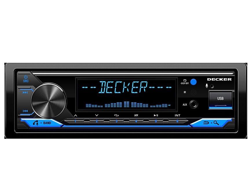 Автомагнитола Decker MDR-124 BT (процессорная)