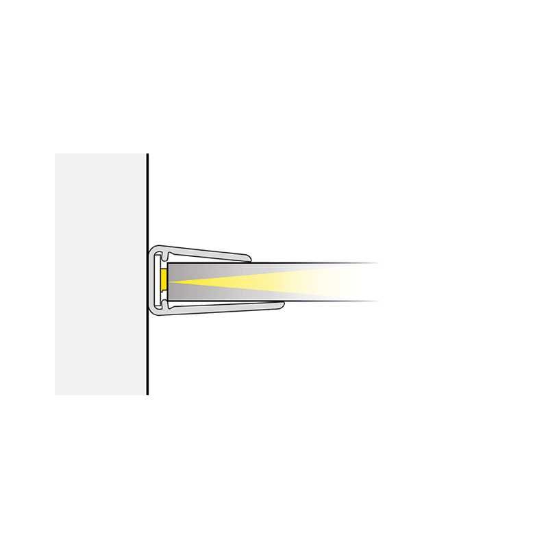 Klips LED do półek szklanych na baterie