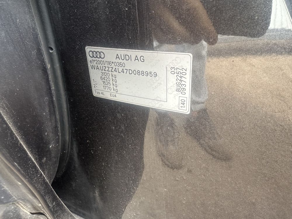 Audi Q7 silnik 3.0 TDI BUG 2007r,Anglik z kluczykami