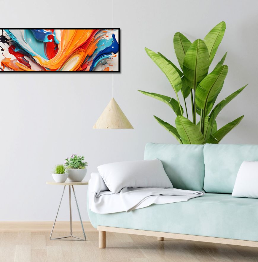 Plakat 95x33cm Taneczne Fale