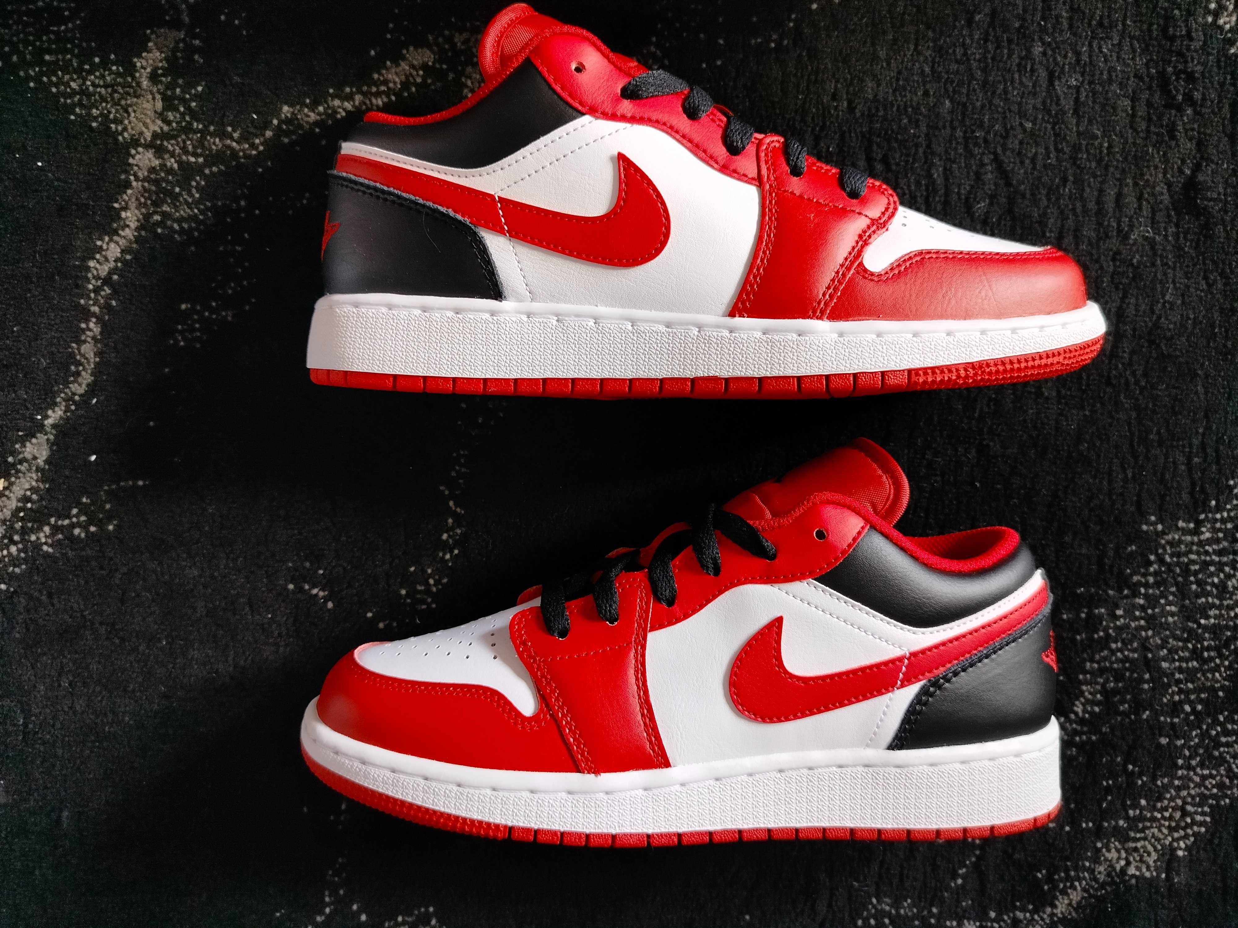 Air Jordan 1 Low - Gym Red Black r. 38.5