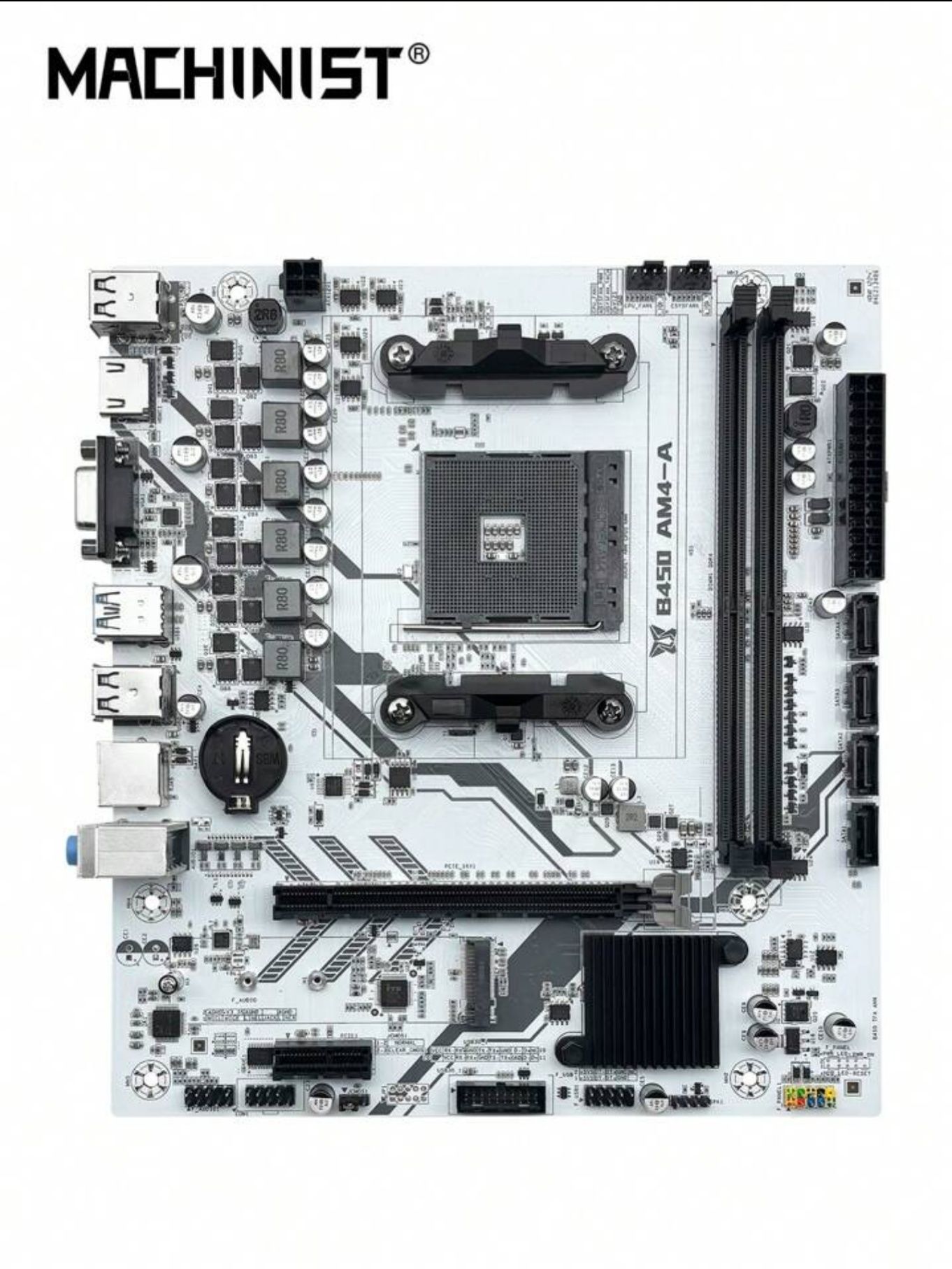 Нова материнська плата AMD am4 b450 soyo, machinist
