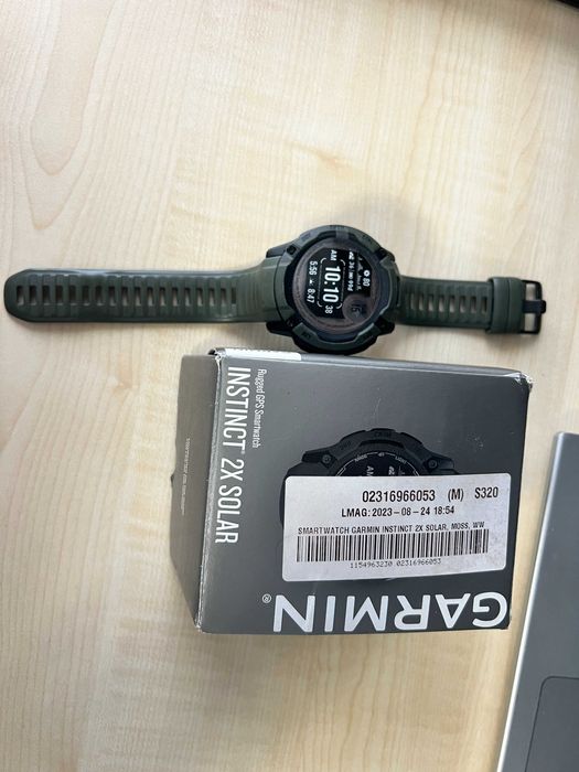 Garmin Instinct 2X Solar – świetny stan, komplet pudełko + kabel