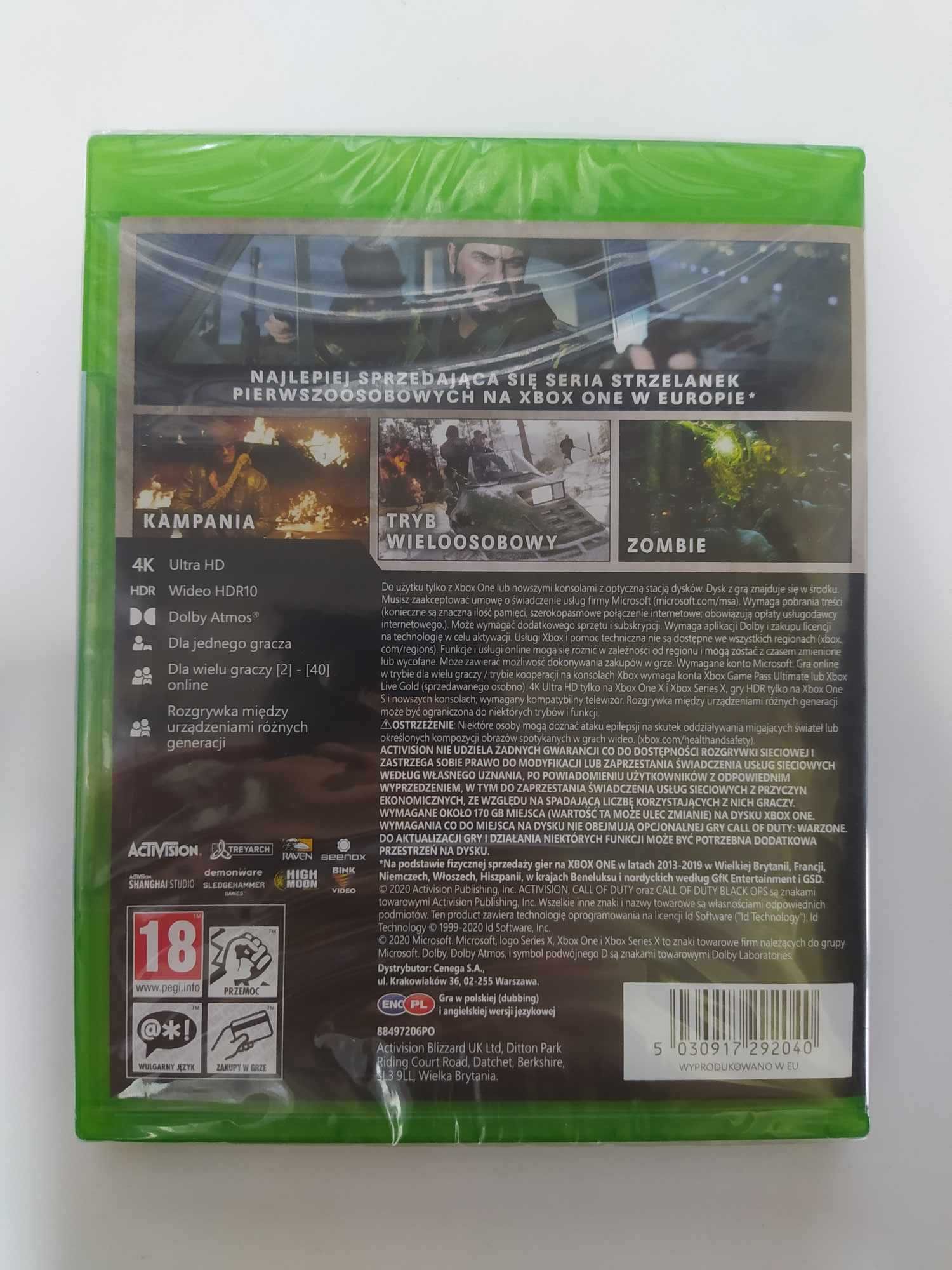 NOWA Call of Duty: Black Ops Cold War Xbox One / Xbox Series X