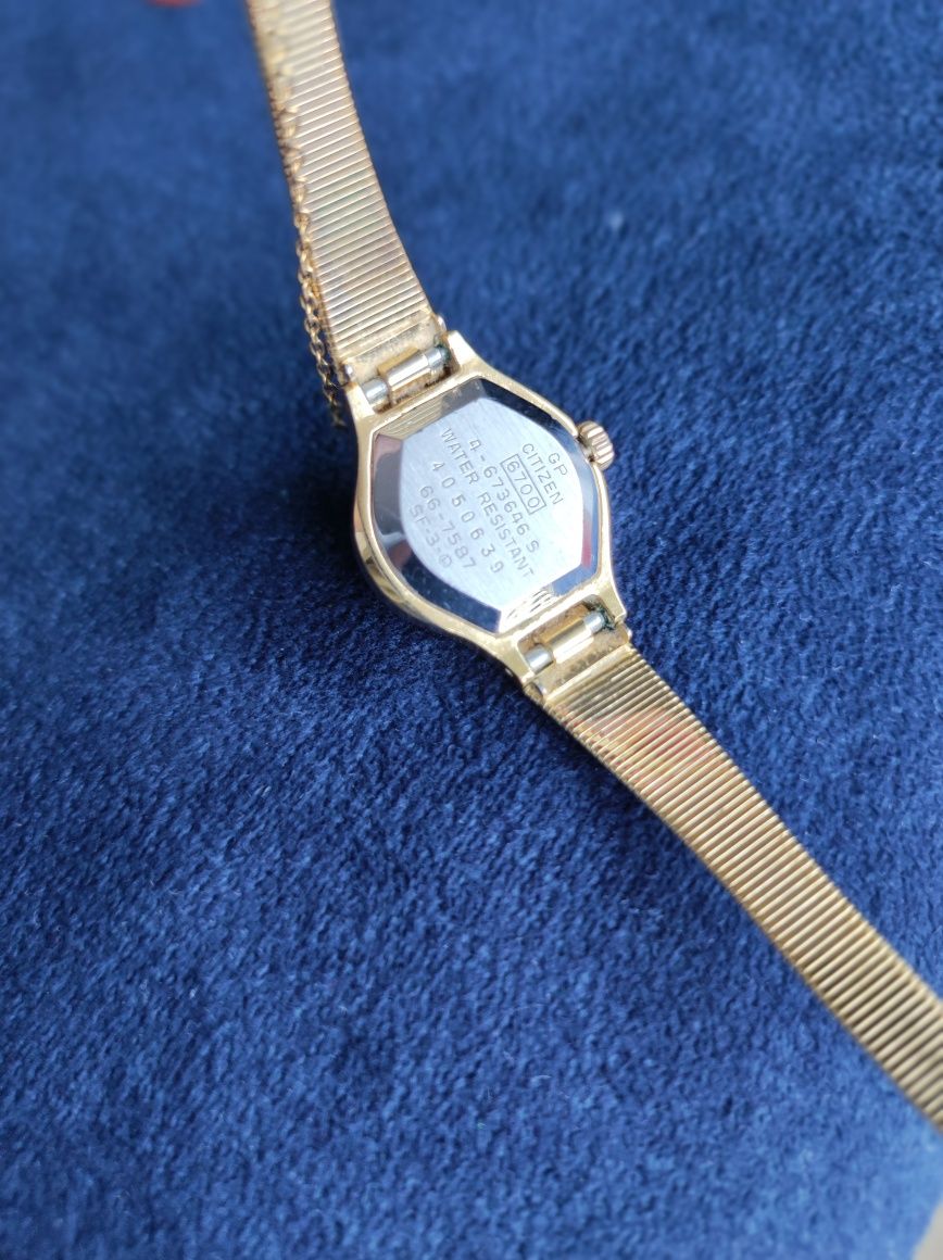 Zegarek damski Citizen pozłacany mechaniczny Japan