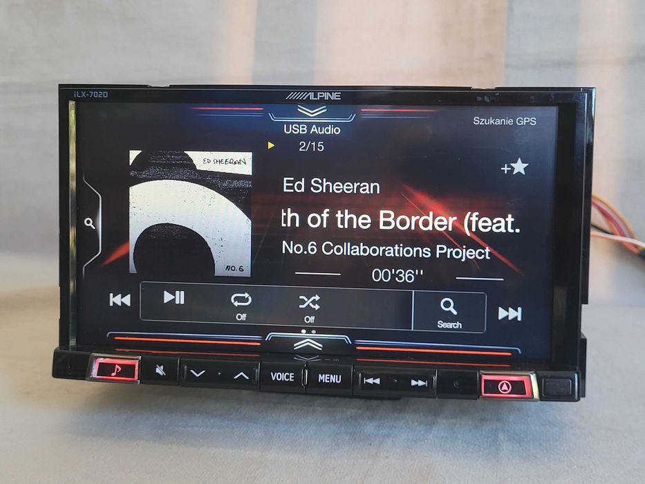 Alpine ILX-702D Bluetooth, korekcja czasu, 3xRCA Android Auto CarPlay