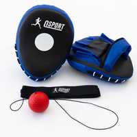 Боксерский набор Тренажер fight ball мячик для бокса + лапы боксерские