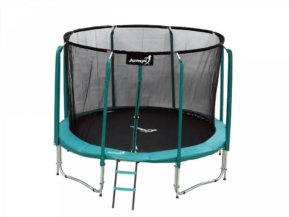 Trampolina Ogrodowa 374 cm/12FT Zielona Maxy Comfort