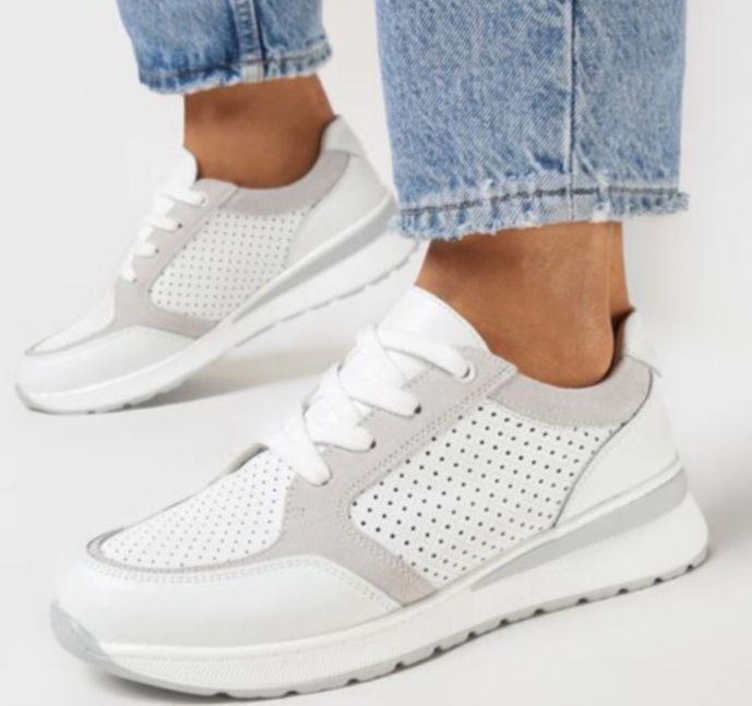Adidasy, sneakersy rozmiar 40, skóra naturalna
