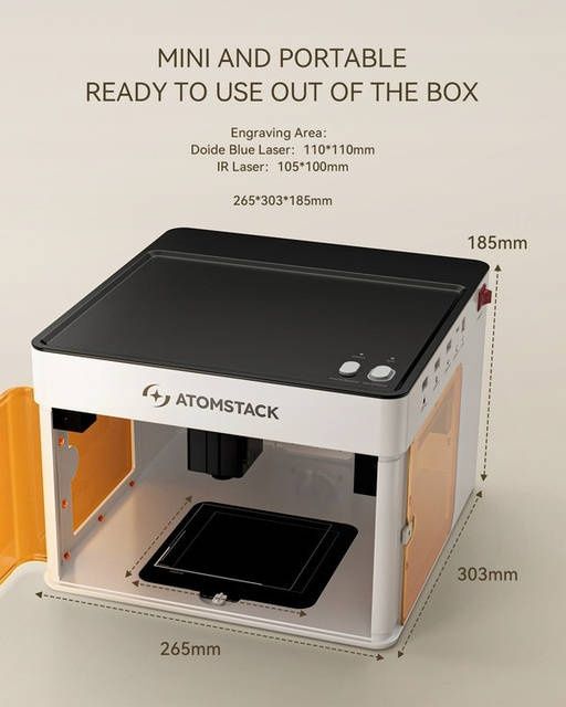 Лазерный гравер Atomstack P1 5W 110x110mm