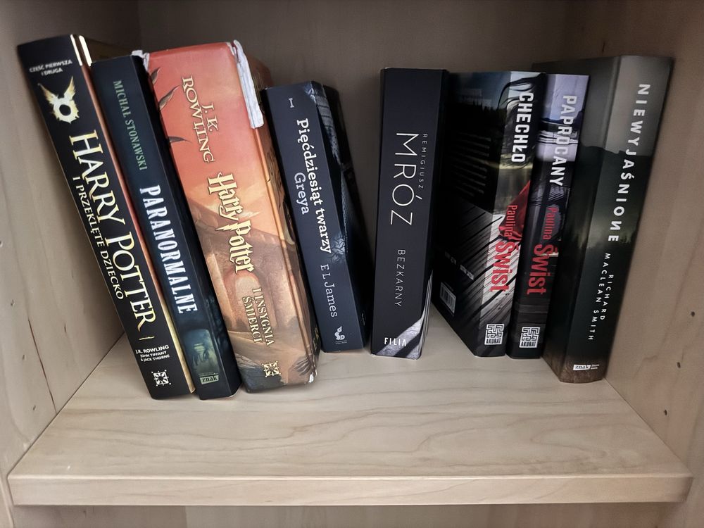 Zestaw książek , świst krajewski, wędkarstwo,  mróz i inne