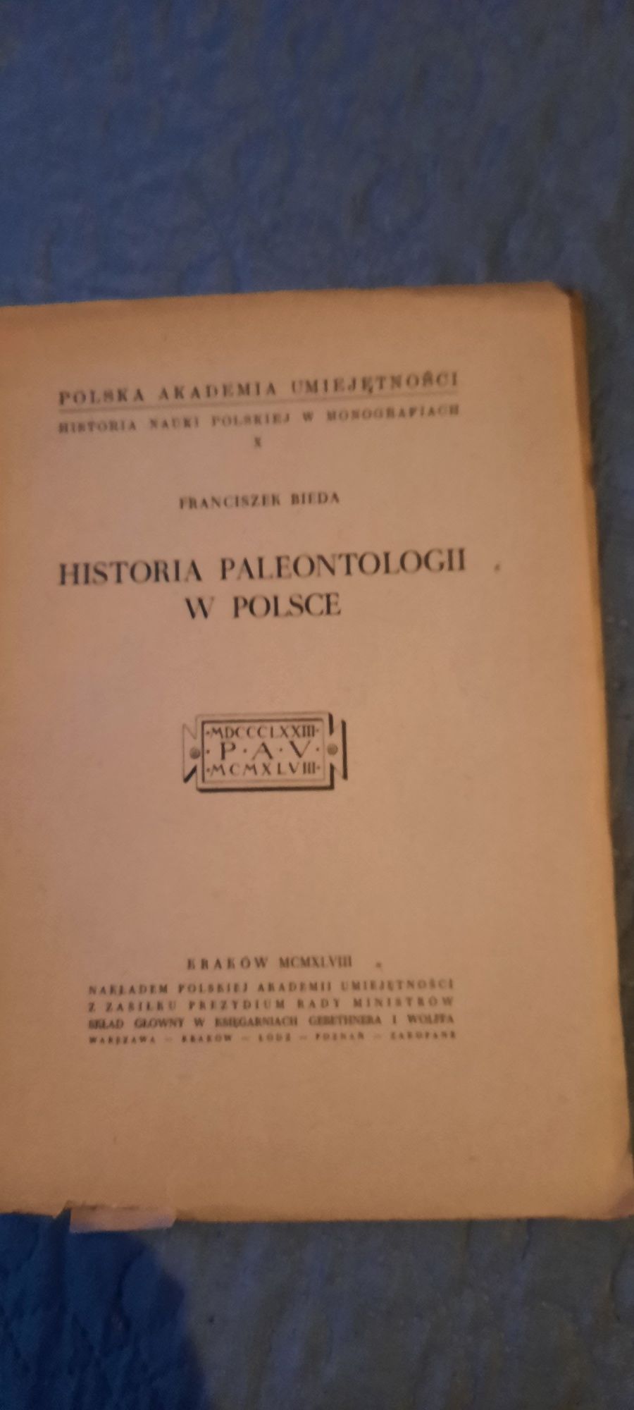Historia paleontologii w Polsce. Franciszek Bieda.