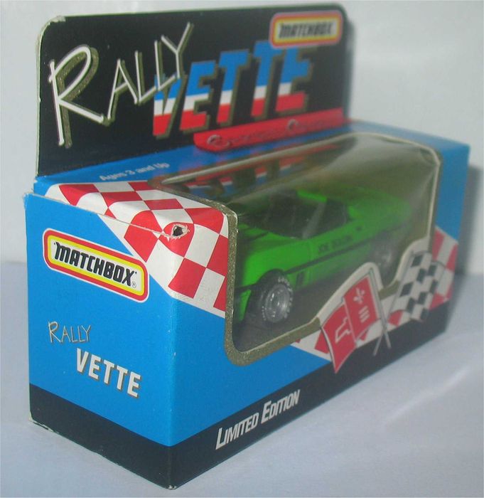 Matchbox - 87 Chevrolet Corvette Convertible - Rally Vette- Series One