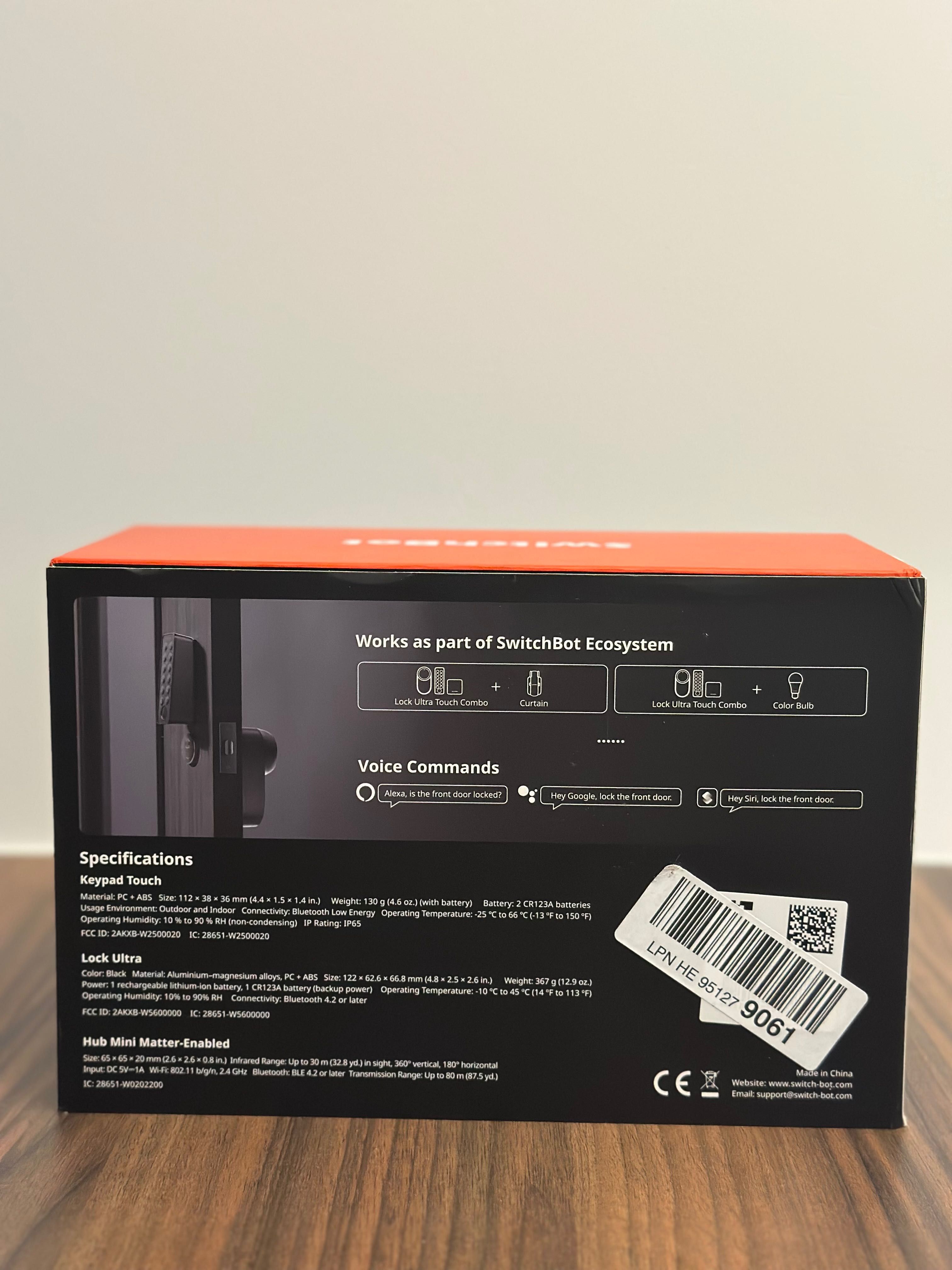 SwitchBot Smart Lock Ultra elektroniczny zamek do drzwi, odcisk palca