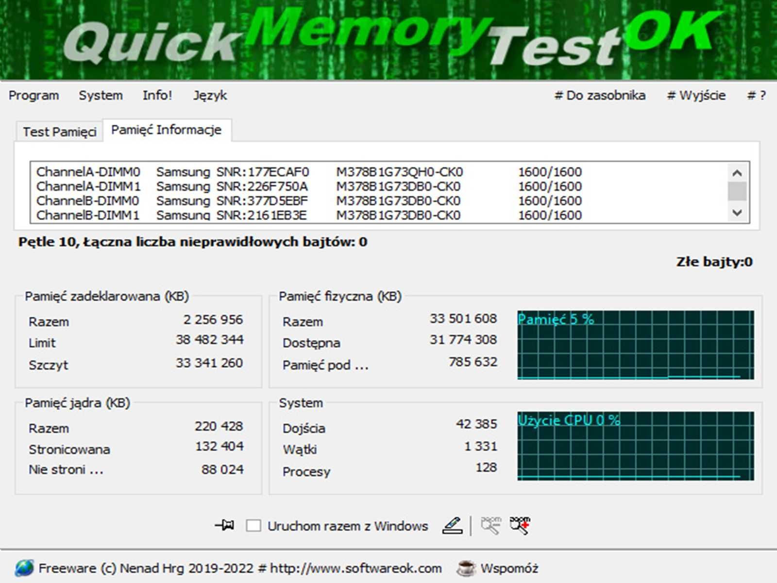 DDR3 8GB Samsung 12800 -Komputer