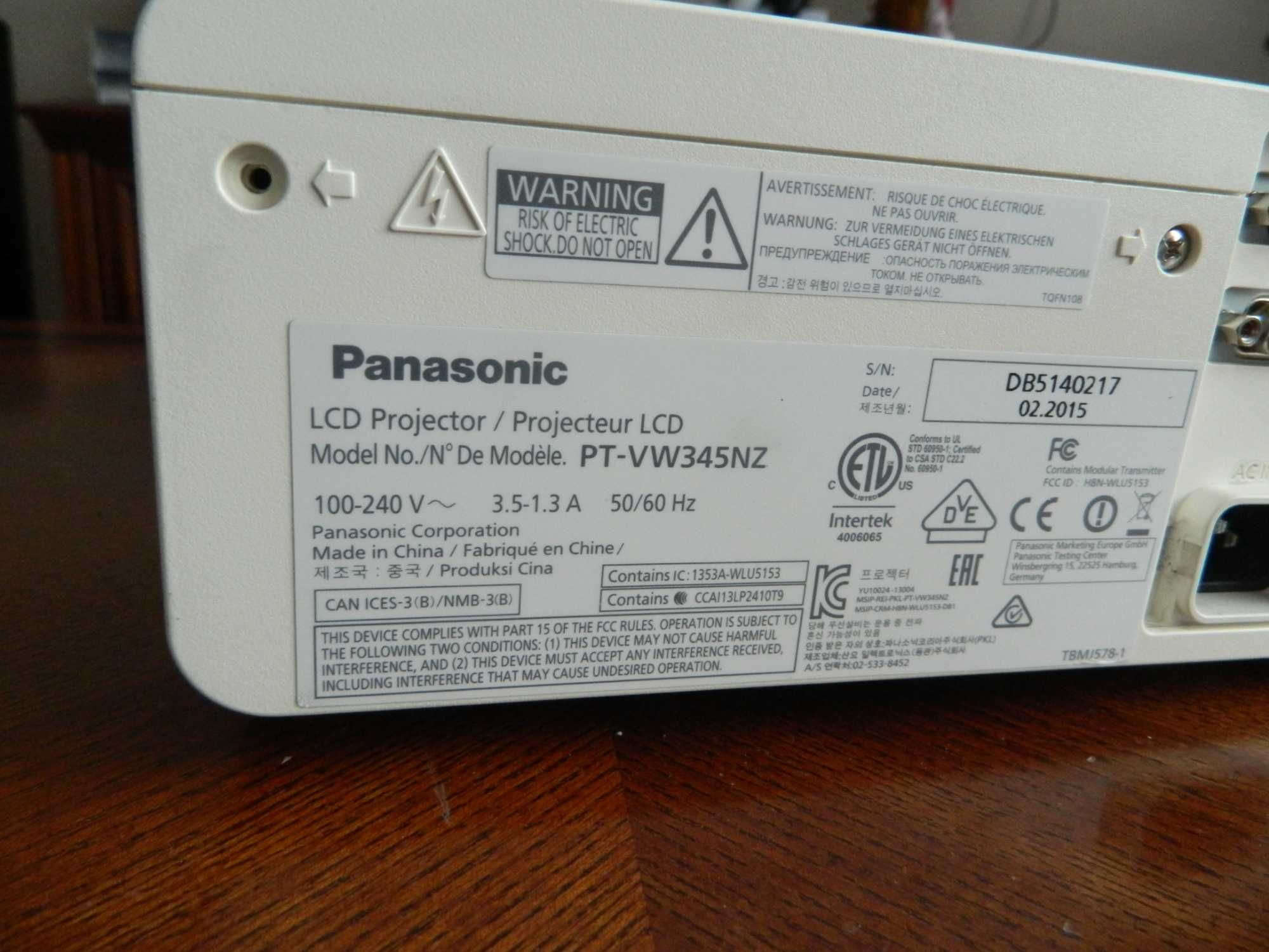 Projektor Panasonic Pt-Vw345NZ