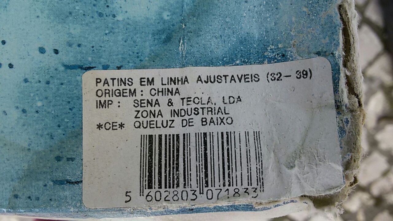 Patins em linha novos