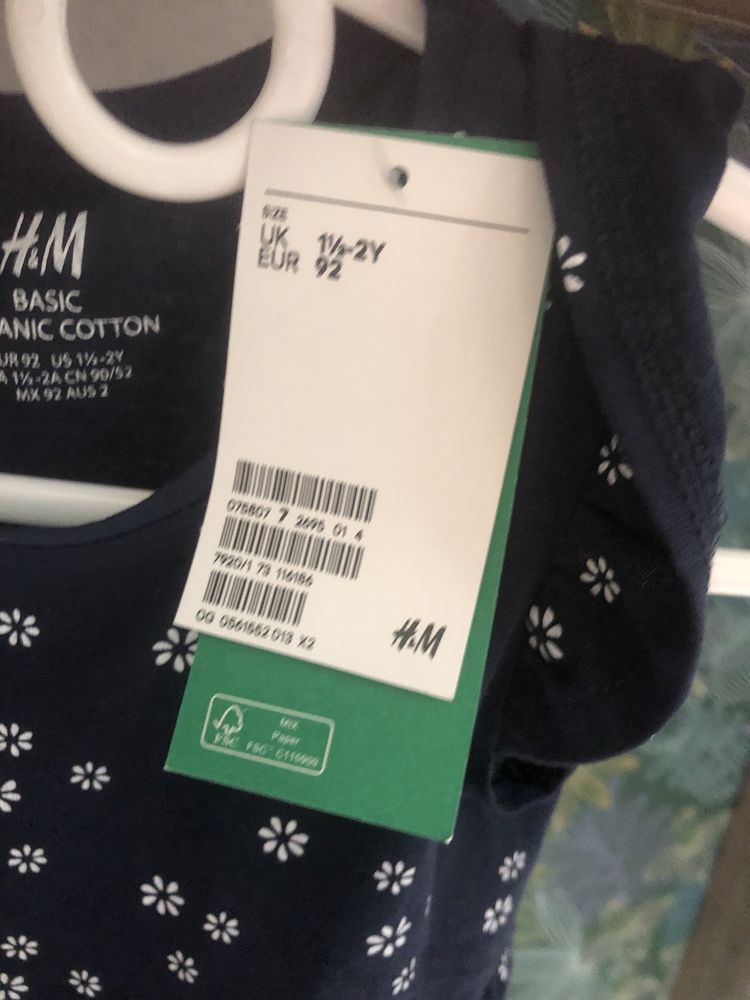Платье h&m 1-2 года