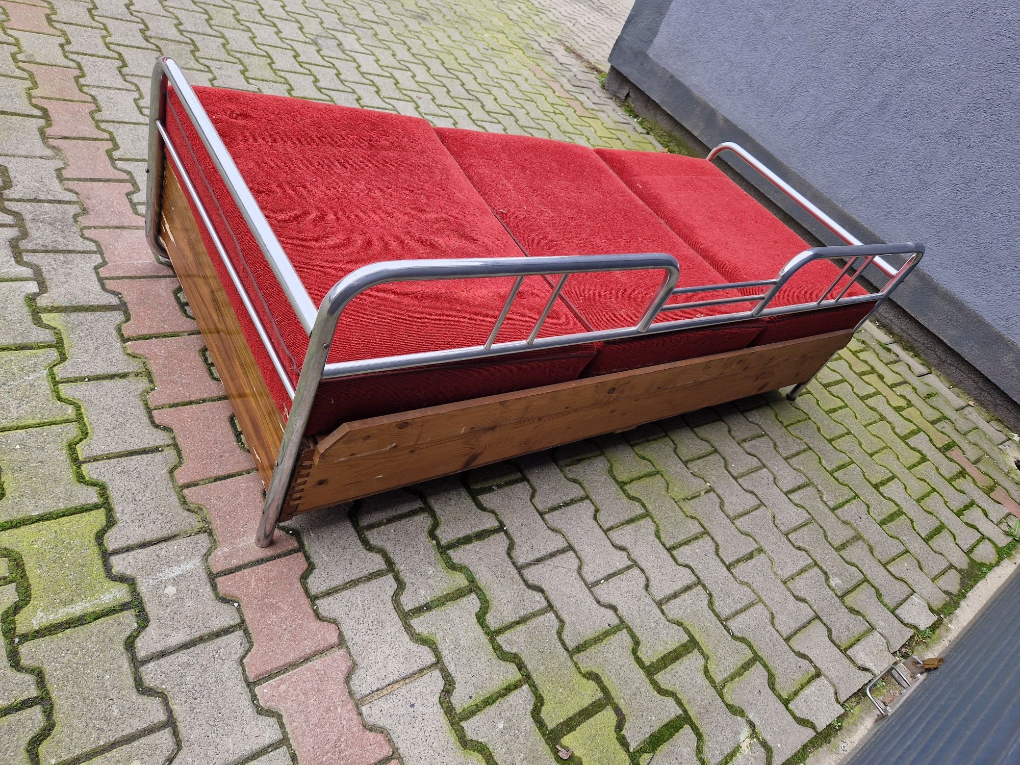 Kanapa / Sofa chrom  - Bauhaus Art Deco Modernizm