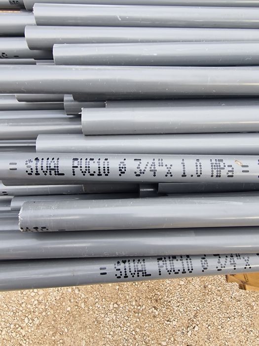 Tubos pvc 3/4  vara 3m