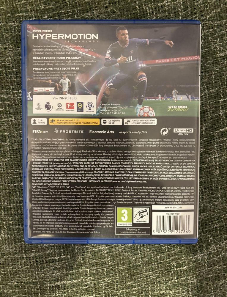 Fifa 22 PS 5 WERSJA PL