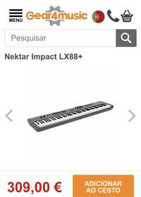 Teclado MIDI 88 teclas Nektar impact 88