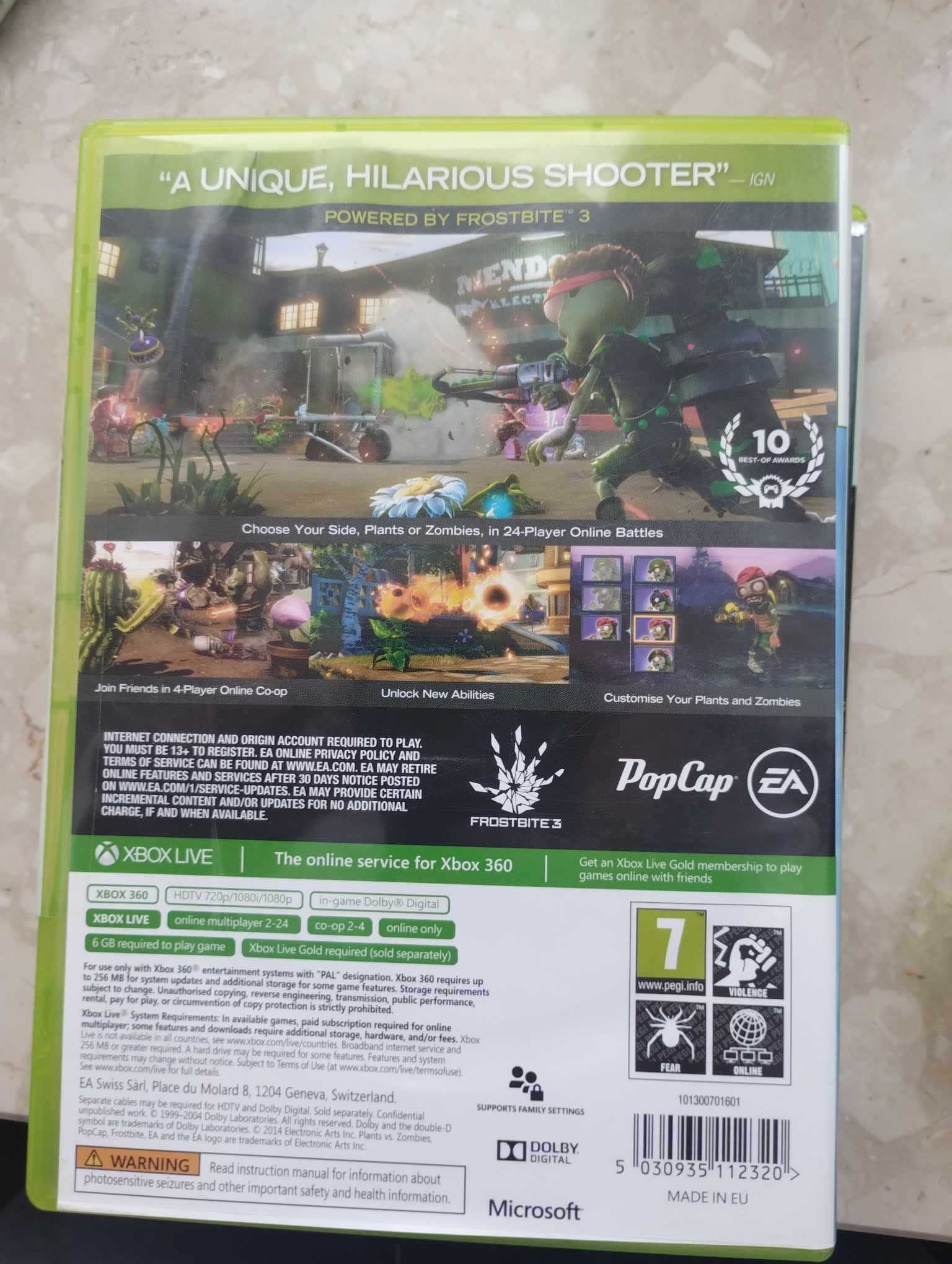 Plants vs Zombies: Garden Warfare xbox 360