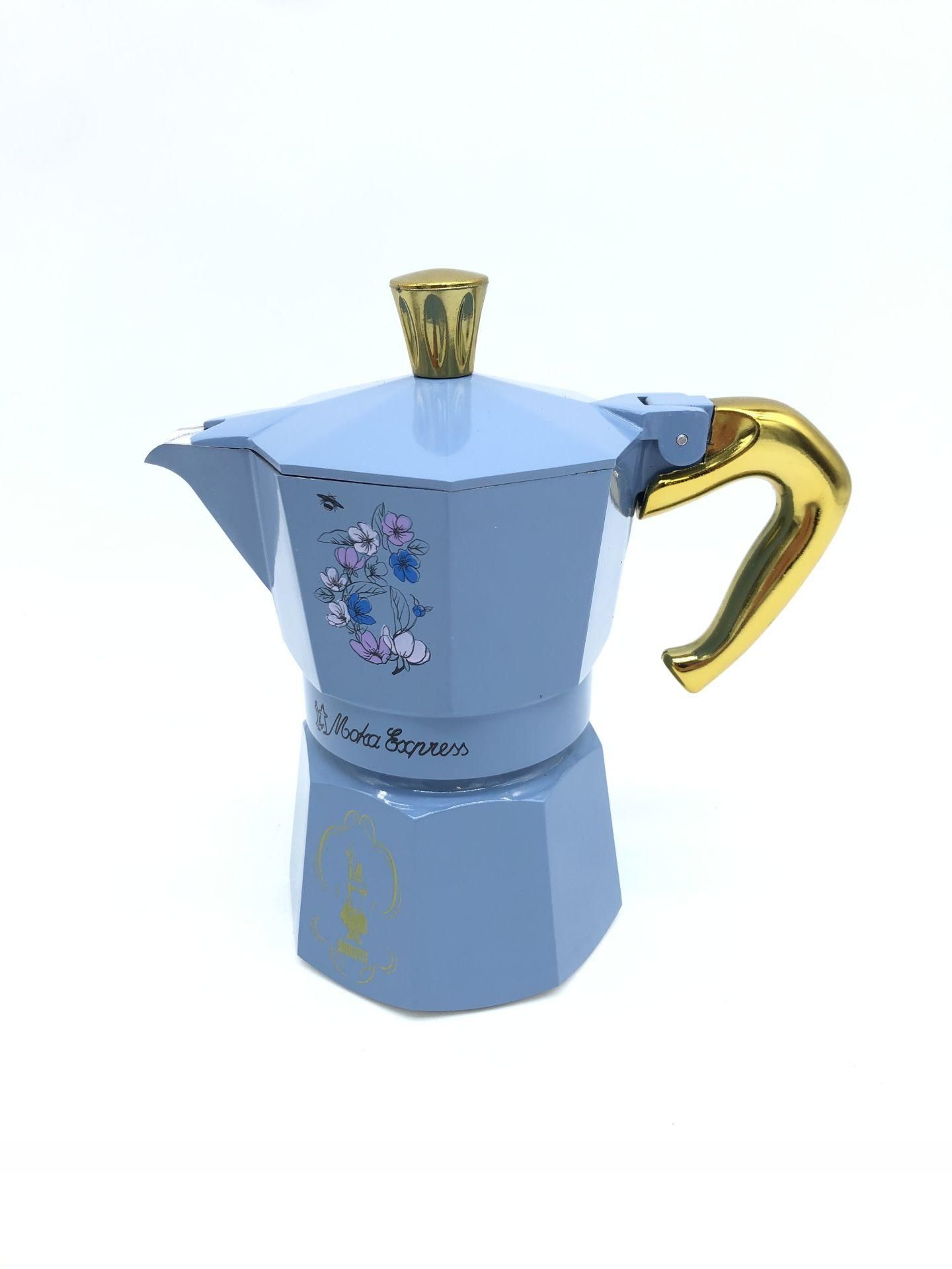 Bialetti Moka Express Bridgerton 3 filiżanki styl Regency i złote