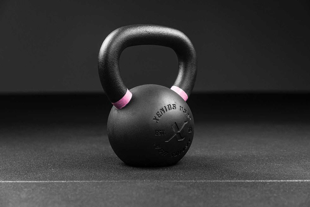 Odważnik kettlebell ogumowany Xenios USA 8 kg