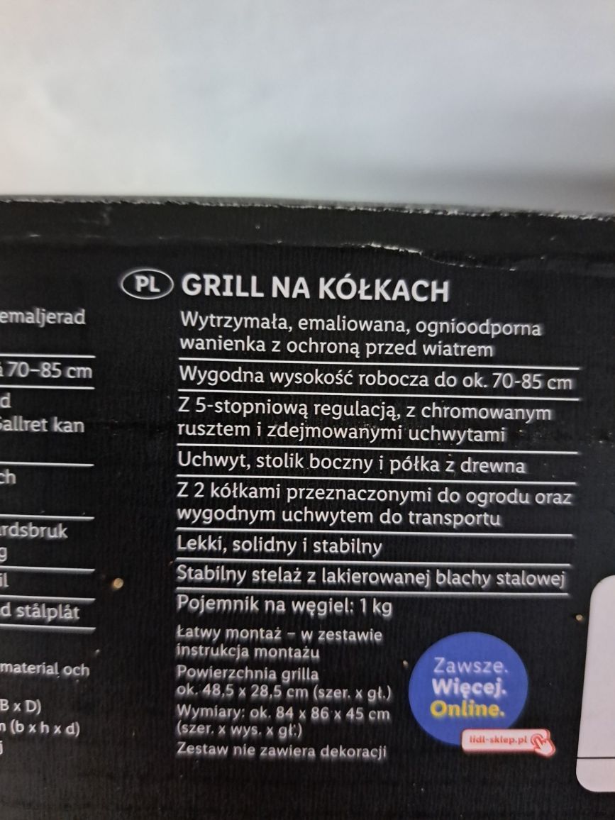 Grillmaster gril na kółkach GGW 84 B1