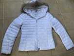 Moncler biała kurtka puchowa oryginalna M jenot 36/38 taliowana