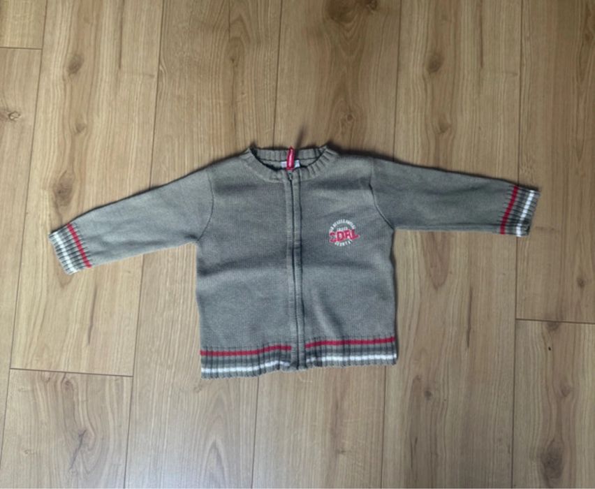 Fajny sweterek na zamek, Coccodrillo r.80 (12m-cy)
