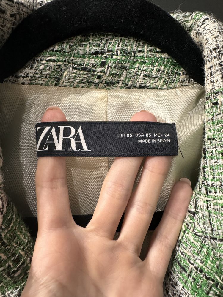 Пиджак ZARA твідовий розмір 34 XS