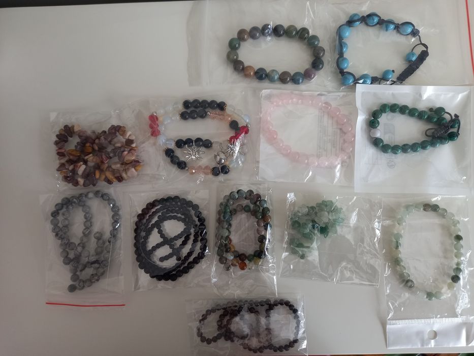 Рукоділля намисто браслети нат яшма Пікассо, є намистини нат каміння