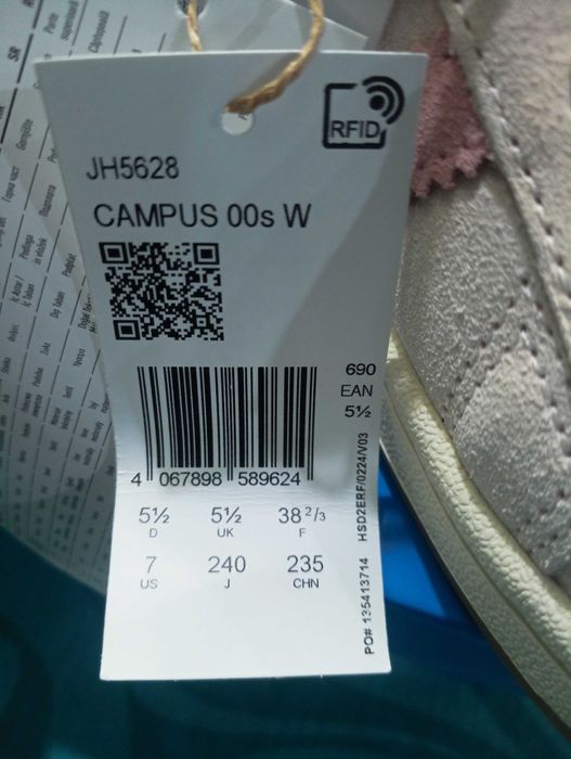 Sapatilhas Adidas Campus 38+2/3