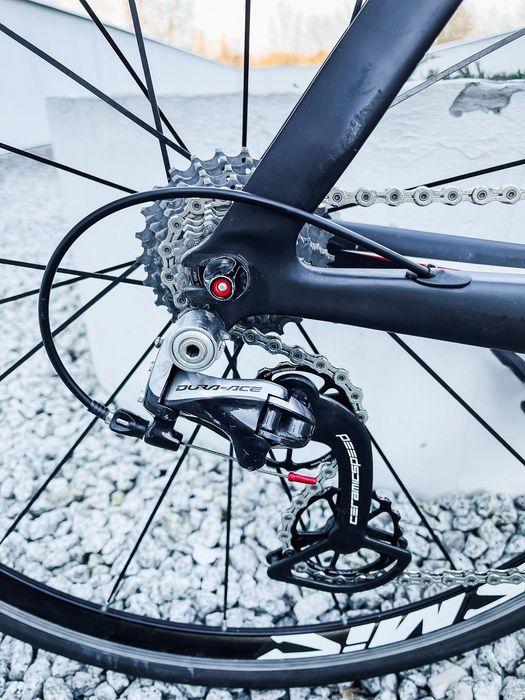Rower triathlonowy TT Cervélo P5 SIX r 56 Rotor Power, Ceramic Speed