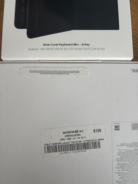 Tablet samsung galaxy tab s9 5g + klawiatura etu samsung slim book