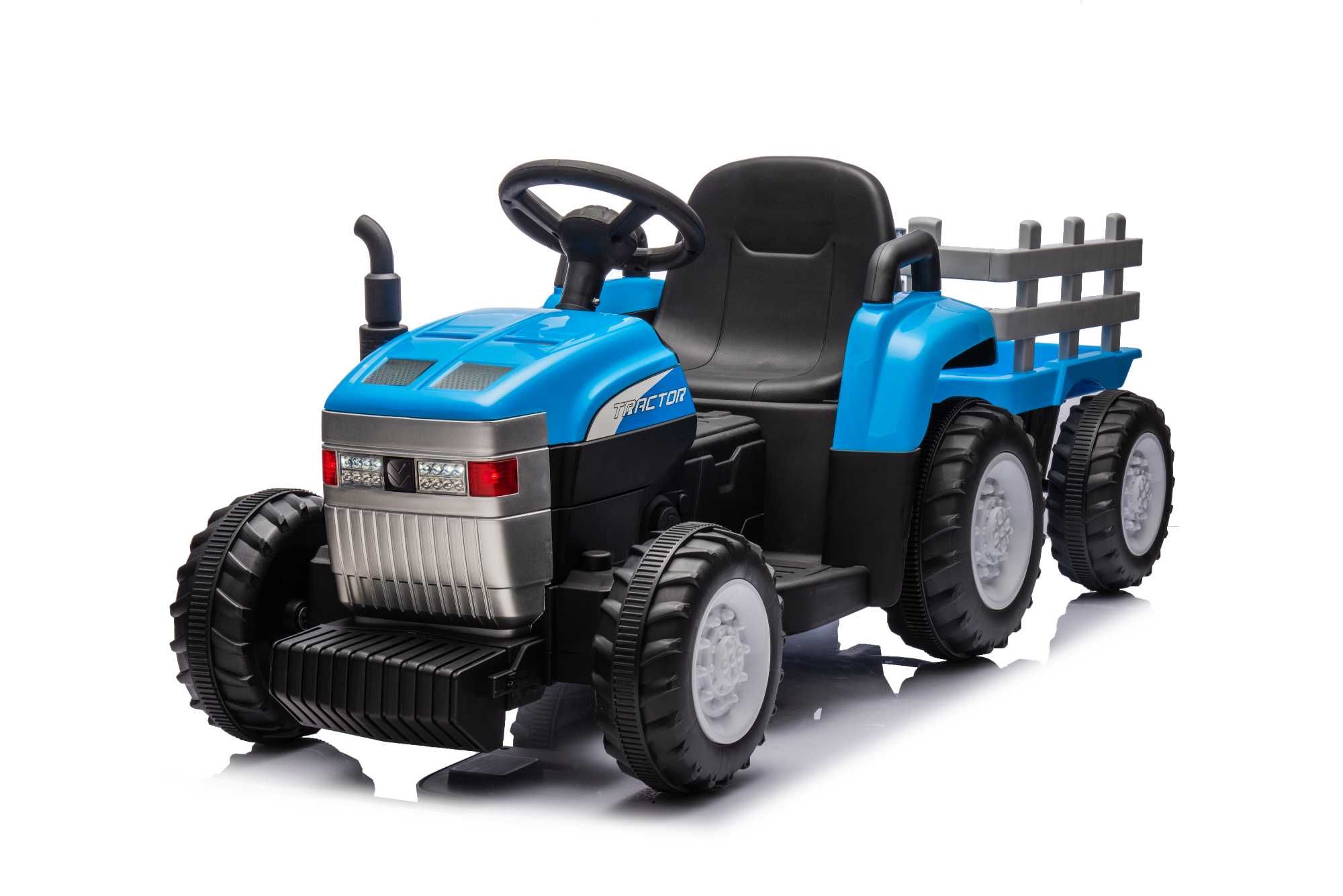 Traktor T7 12V z przyczepką na akumulator dla dzieci