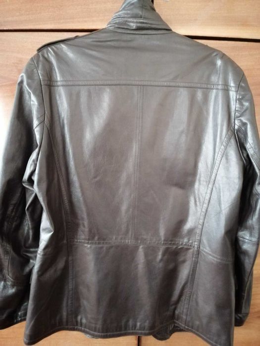 Кожаный пиджак весна-осень