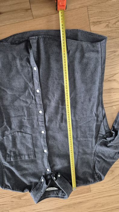 Koszula męska grafitowa casual Review M