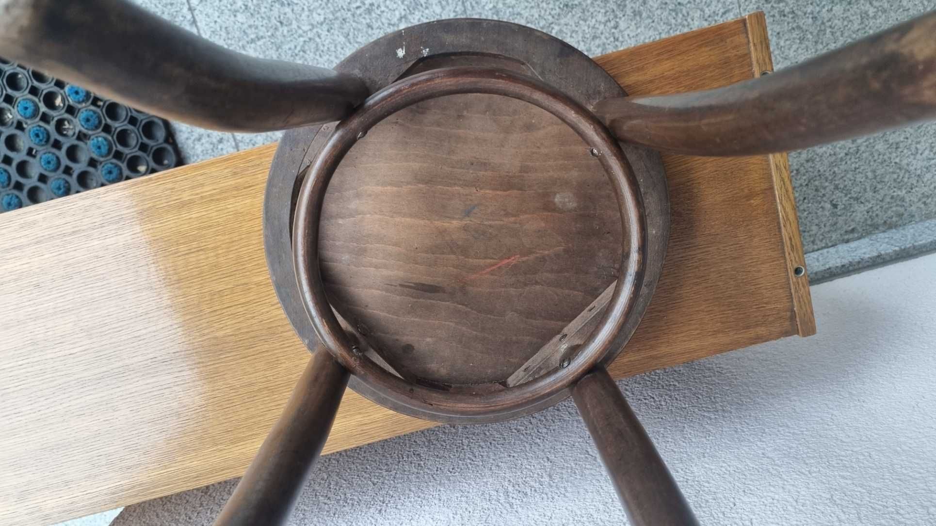Thonet taboret krzesło gięte przedwojenne Art Deci Design