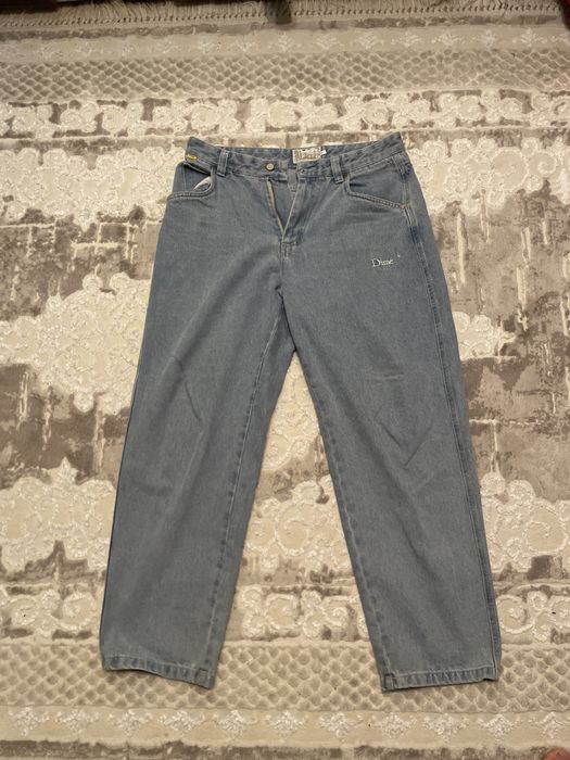 Джинси дайм:чорні,світлі(розмір м)