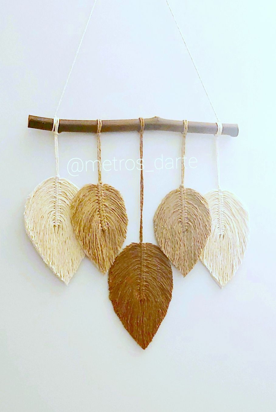 Macrame wall hanger 5 penas