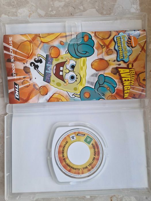 Gra na PSP "Spangebob - the yellow Avenger"