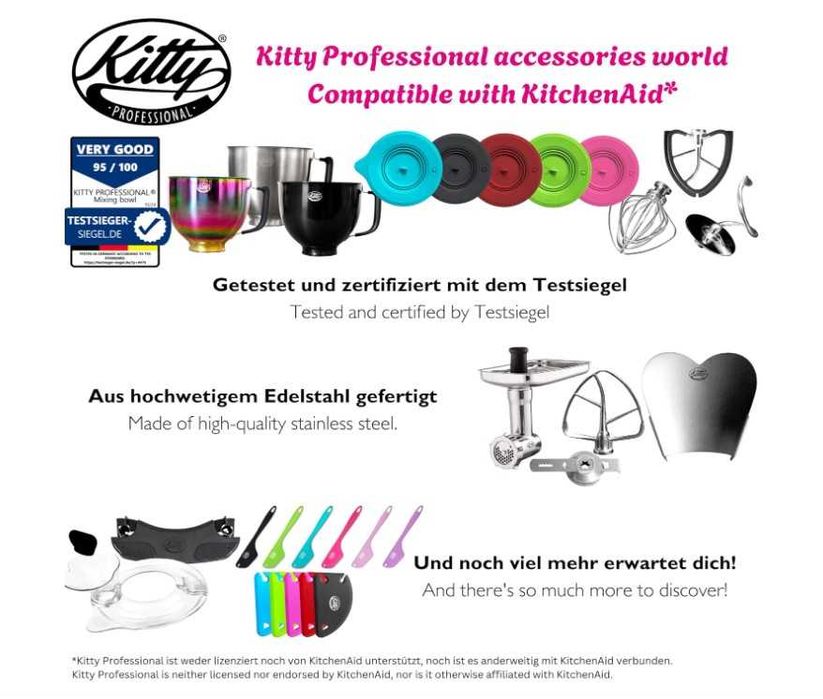 Професійна Насадка-м'ясорубка Kitty KitPro-2203 KitchenAid Німеччина