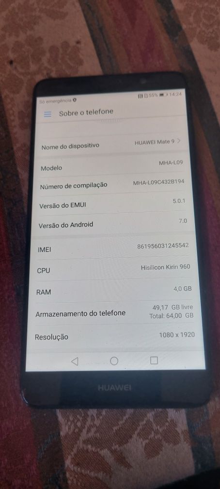 Huawei Mate 9 4gb Ram 64G