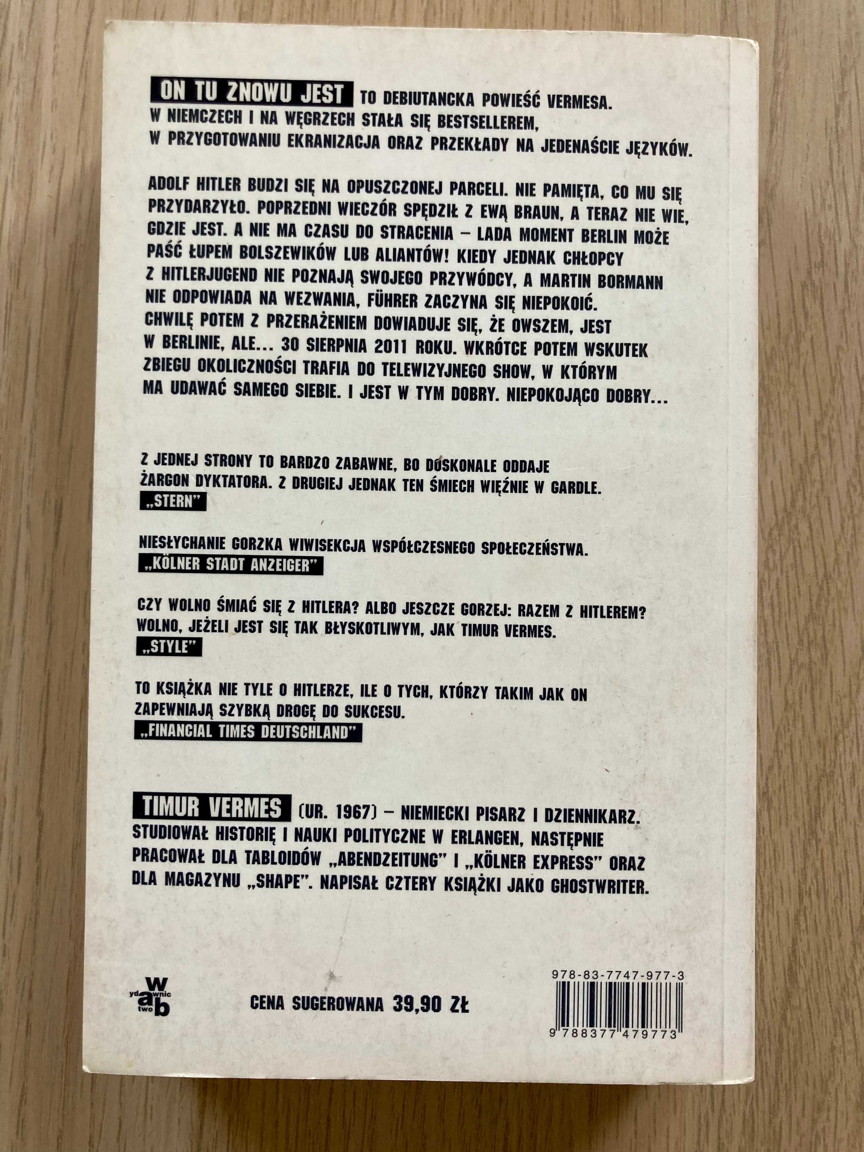 Vermes Timur-On wrócił. Powieść. Literatura piękna