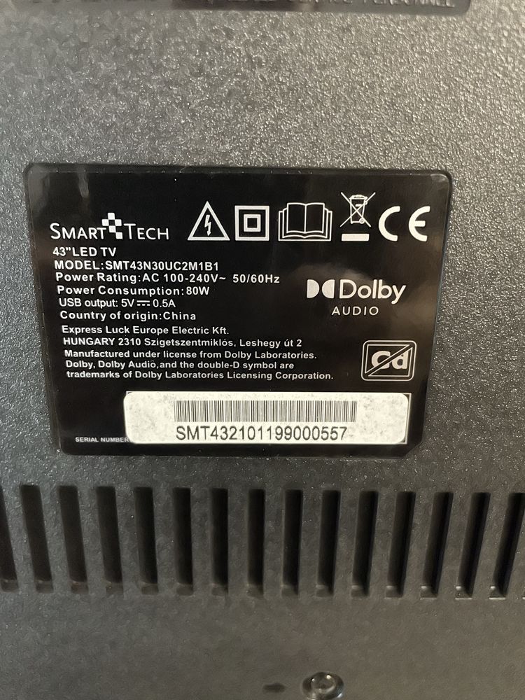 Smart Tech sm43n30u android!