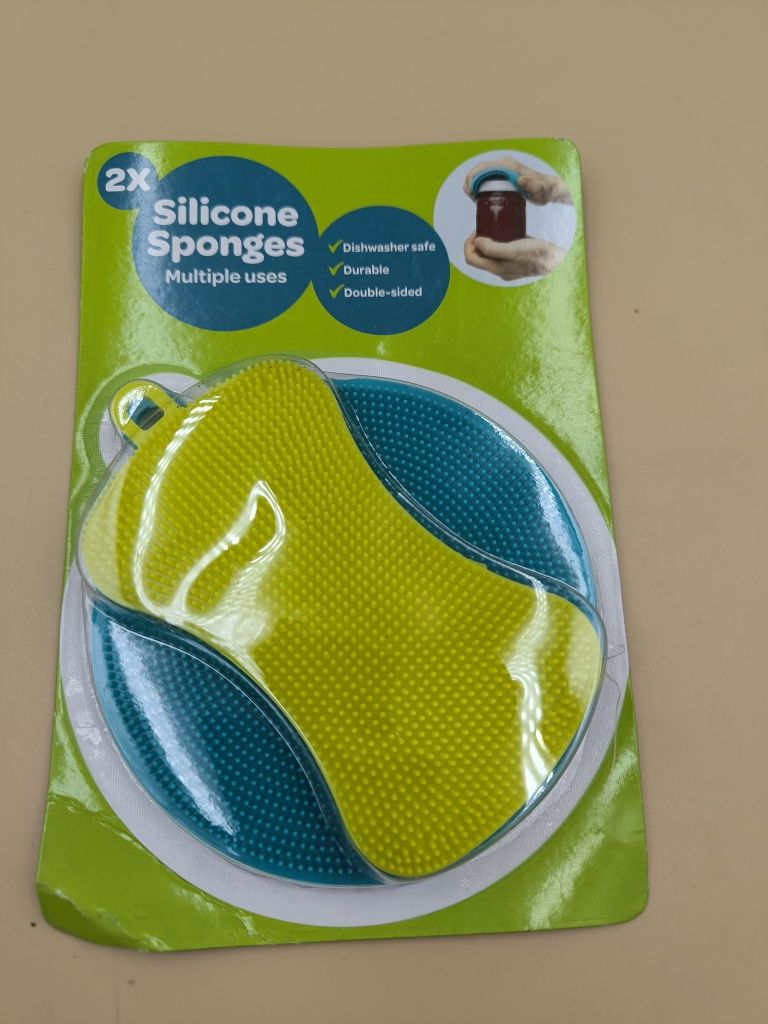 Gąbki silikonowe zmywaki kuchenne zestaw 2 sztuk