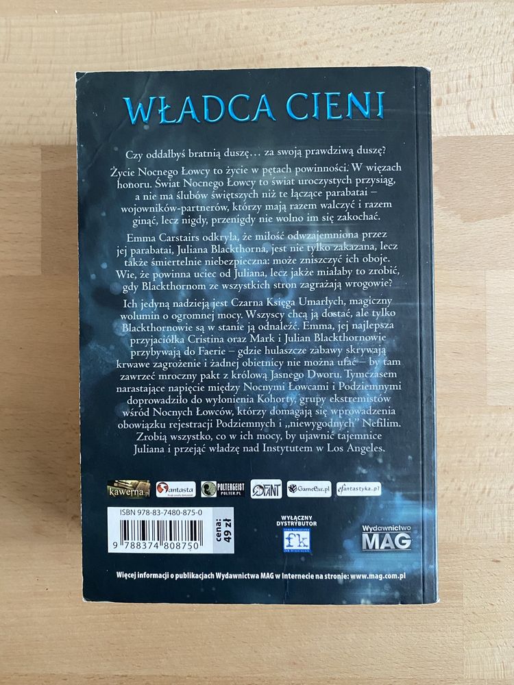 książka Władca cieni - Mroczne intrygi Cassandra Clare